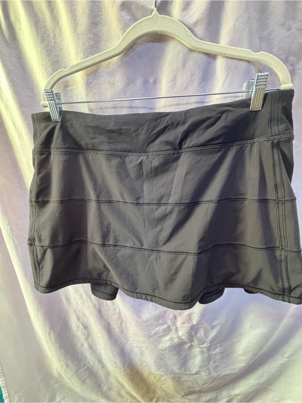 Lululemon pace rival skort Black with Built-In Shorts full coverage